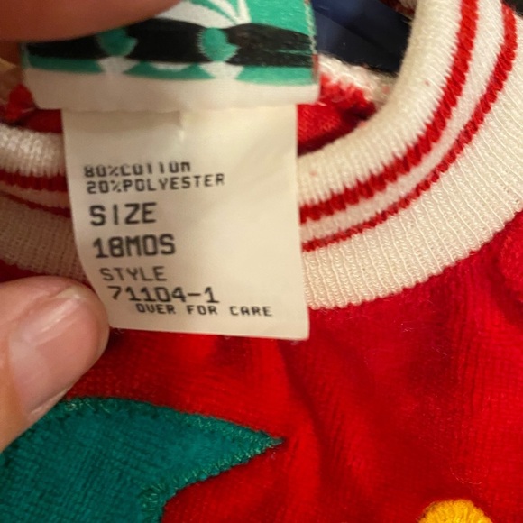 Vintage Bullfrog reindeer sweater size 18mo - Picture 4 of 4